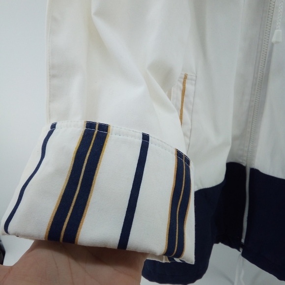 Nautical White and Navy Women's Jacket - Picture 12 of 14